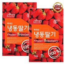 [퀴클리몰] 시아스 국내산 냉동 딸기 1kg x 2개 + 드라이아이스 1개