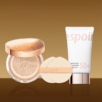 에스쁘아 프로 테일러 비 글로우 쿠션 뉴클래스 SPF42 PA++ 13g + 워터 스플래쉬 선크림 SPF50+ PA+++ 60ml 2종 세트, 베이지+선크림
