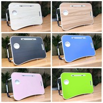 폴딩 좌식테이블 접이식 침대책상 베드트레이 Pink, 단품