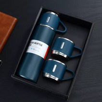 안새는 새지않는 선물용 보온 보냉 텀블러 머그컵 머그잔 보온병 세트 3in1, 민트