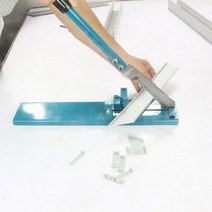 pvc 절단 커터 작두형 덕트 슬롯 커터 닥트 절삭 가위, 눈금자가 있는 파란색 단일 채널 레일 커터