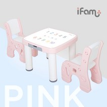아이팜 All new 마시멜로 책상의자 숫자 유아책상, 핑크