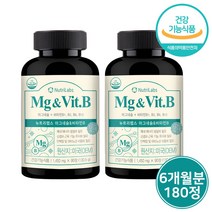고함량 마그네슘 비타민B 영양제 활력 에너지 보충 신경 근육 기능 유지 영양제 사은품 증정, 2통