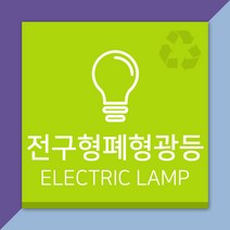 배너마켓 재활용 분리수거 표시 스티커 포맥스 표지판 안내문 표찰, E_12 전구형폐형광등 포맥스