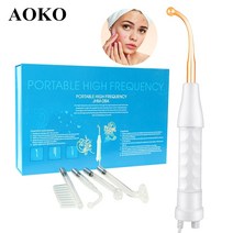 고주파마사지기 가정용 고주파 바디고주파 aoko 2020 새로운 고주파 전극 유리 튜브 전기 요법 미용 장치 안티 여드름 스킨 케어 기기 페이셜 스파 살롱, 영국 플러그