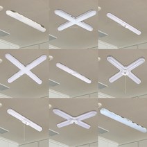 LED 등기구 형광등 일자 십자 모음, 17 히포 LED 십자등기구 50W 스위치