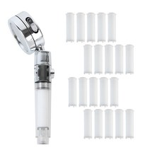 홈다움 폭풍수압 3단조절 온오프 다기능 샤워기 헤드 + 필터 20p 세트