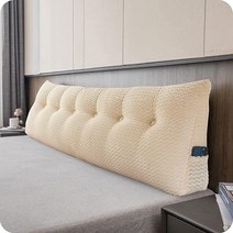 ZOEMO 대형 볼스터 삼각형 헤드보드 웨지 등받이 포지셔닝 서포트 침대 받침대 독서 베개 낮 이층 침대용 탈착식 커버 포함 미국직송, King (76x8x20 Inches)