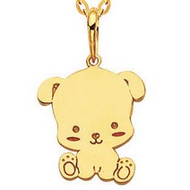 14K GOLD [미아방지목걸이] 와우강아지_BP642