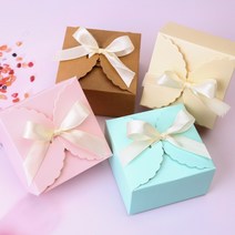 백일떡상자 돌떡 수제쿠키 답례품 종이 케이스, 민트