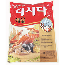 CJ 백설 해물 다시다 1kg 칼국수 된장국 낙지볶음 생태매운탕 순두부찌개 수제비 요리