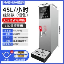 업소용온수기 카페 냉온수기 급수기 온수 기계 상업용 정수기 식당, 100L, 45LH 실버