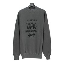 [발렌시아가] 남성 로고 스웨트셔츠 652981 TKVE4 1069 BLACK/BLACK