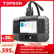 자동차 키 오토키 원격시동 차키 topdon 키 프로그래머 도구 이모빌라이저 원격 학습 추가삭제 키 locksmith obd2 진단 도구 핀 코드 리더 t ninja1000, 티닌자1000