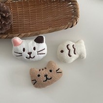 붕어 브로치 자재 꾸미기 인형 붕어빵 악세사리 가방 [diy]고양이 동물 옷핀만들이 재료 와펜