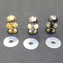 퀼트여왕 솔트레지(머리10mm다리1cm) 3개+고무와셔3개, 3.메탈블랙 3개