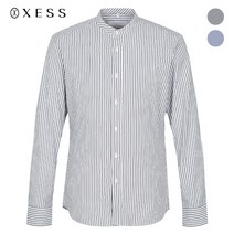 [제스] (제스) 스트라이프 차이나넥 슬림 셔츠(X0BSH5207)