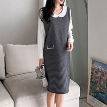 쉬이즈홈 빅사이즈 23SS 카라 코코 체크 원피스