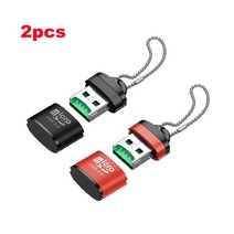 C타입 변환젠더 이어폰젠더 아이폰젠더 미니 usb sd 카드 판독기 usb 2 0 메모리 카드 판독기 노트북 액세서리 usb, 2개