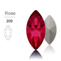 아쿠아씰 크리스탈 라인석 상단 스톤 의류 공예 쥬얼리에 적합한 라인스톤에 유리 접착제, Rose+5X10mm 10Pcs