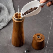 나무파쇄기 잔가지파쇄기후추 분쇄기 다기능 나무 소금과 그라인더 조절 가능한 세라믹 로터가 있는 수동, 한개옵션0