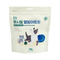 펫시밀 강아지 고양이 동결건조 간식 대용량 열빙어 치킨텐더 왕북어 1개, 열빙어트릿 100g 1개