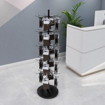 엽서 진열대 브로셔 거치대 팜플렛 리플렛 가판대 홍보물, 블랙 6 층