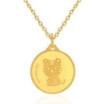 순금 돌목걸이 7.5g 24K [아기 호랑이띠] .