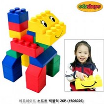 쭈bapha_에듀쉐이프 소프트 빅블럭 26P (806026) 아동완구 유아 큰블럭 부드러운 블록 장난감 어린이♥LtMS, ♥myside!