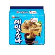 농심 메밀소바, 127gx5개입, 1개