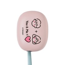 트라이코지 커플드로잉 UVC LED 미니 휴대용 칫솔살균기 STB-022, 유앤미 핑크