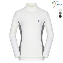 LPGA 여성 스트라이프 배색 롱터틀 티셔츠 L194TL514P