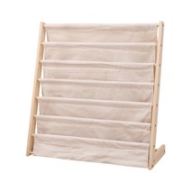 신문 가판대 도서 진열대 이동식 잡지 꽂이 우드 매거진 랙, 03. 가로 75CM