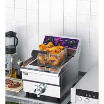 튀김기 업소용 소형 튀김기계 감자튀김 돈까스, B