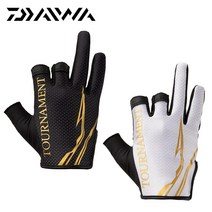 다이와 장갑 DG-1022TW 토너먼트 방풍 방한장갑 쓰리컷 블랙, 블랙 L