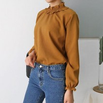 캣츠원피스 프릴 가을 블라우스