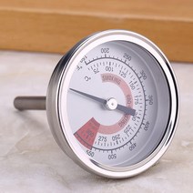 BBQ 그릴 온도 스테인리스 스틸 방수 대형 페이스 75℃300°C 판독 오븐/그릴/스모커 모니터링 온도계 USA 미국