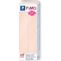 STAEDTLER Fimo 소프트 폴리머 클레이 1lb-Light Flesh 454(8021-1LB-43), 단일옵션
