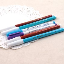 초크 초크펜 쵸크, A/17/2 일반수성펜(굵은심)-하늘색