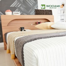 우아미3단LED 서랍형침대 킹K/퀸Q 겸용, 단품