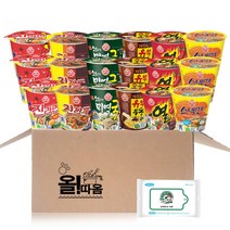 오뚜기 소컵라면 진라면매운 3개 + 진짬뽕 3개 + 쇠고기미역국라면 3개 + 유부우동 3개 +열라면 3개 + 스낵면 3개 세트, 1세트
