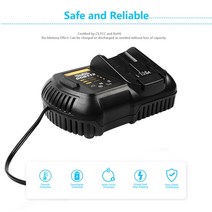 DeWalt-20V 9000mAh 배터리 및 충전기 18V DCB184 DCB182 DCB181 DCB115 DCB200 DCB207 DCB206 20V 맥스 툴 리튬, 03 charger