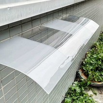 투명 렉산 어닝 캐노피 비가림막 처마 지붕 슬레이트, (투명) 파사드 40x60 cm