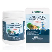 헬스피아 초록홍합 초록잎홍합 뉴질랜드 초록입홍합 1000mg 500정 Healthpia Green Lipped MUSSEL, 4개