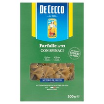 De Cecco Spinach Farfalle 데체코 시금치 파르팔레 리본모양 파스타 파스타면 500g 6팩