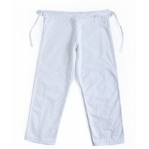 주짓수 도복 유도 기용 바지 파란색 흰색 면 소재, WHITE+150cm