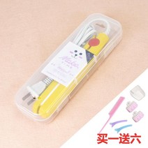 여성용 남성용 휴대용 컬러 판 미니고데기 판 고데기 고데기사용법 긴머리고데기 봉고데기44mm 앞머리고데기 봉고데기 차이슨 봉고, 치킨 옐로우-패키지 3+단열커버, 단일사이즈