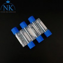500개 1.8ml 2ml 저온 유리병 냉동 보존 튜브 극저온 약병 플라스틱 시약병 실리카 젤 와셔