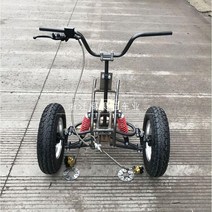 역삼륜 카트 이동 서스펜션 전동 스쿠터 차량 액세서리, 확장 스윙 암+7 인치로드 타이어 장착