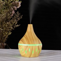 부유먼지청소기 고양이털 개털필터 반려견 동물청정기 유니버설 300ml 공기 가습기 아로마 테라피 나뭇결 전기 에센셜 오일 usb 자동차 공기 청정기 자동 액세서리, 가벼운 나뭇결